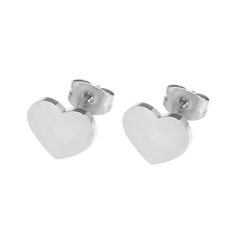 💎 Finitura Lucida a Specchio Orecchini eleganti in acciaio inossidabile, con superficie ultra-luminosa effetto specchio per un look moderno e raffinato.