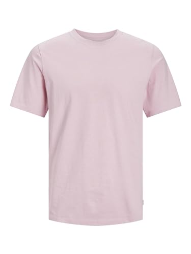 JACK & JONES Jjeorganic Basic Tee Ss O-neck Noos Homme T-shirt, Rose Tendre, XL