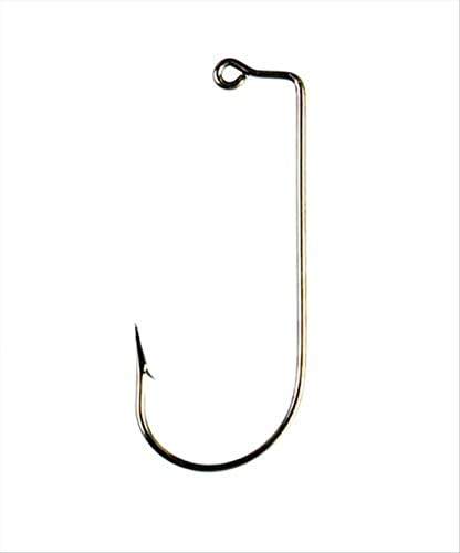 Eagle Claw Aberdeen 90 Degree Round Bend, Heavy Wire Jig Hook, Forged Point, Freshwater and Saltwater, Pack Of 100