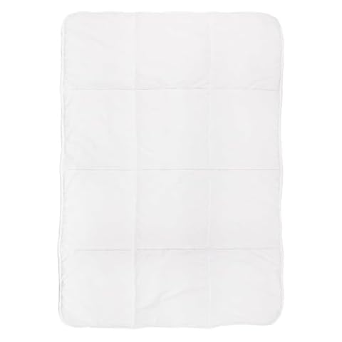 Tadpoles Quilted Toddler Comforter | 40" x 60" | Made of 100% Microfiber Polyester (Shell) & 200 GSM Fiberfill | Soft, Breathable & Durable | Ideal for Toddlers (12-48 Months) | Box Pattern in White Cover