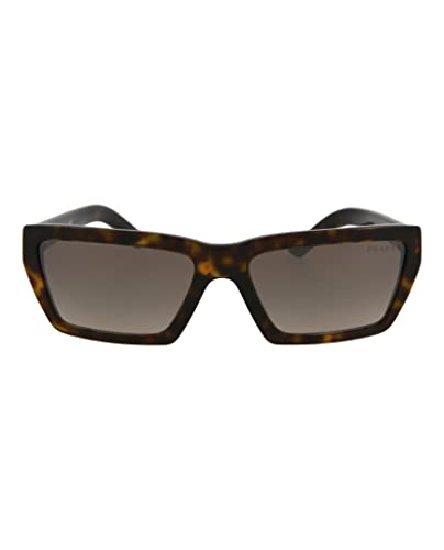 Prada CONCEPTUAL PR04VS Sunglasses 2AU4P0-57 -, Brown Grad Grey Mirror Silver PR04VS-2AU4P0-57
