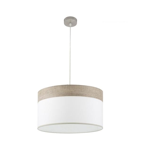 Colgante 2xe27 Evita Zonas Oscuras Lampara Madera Gris 50x50 cm