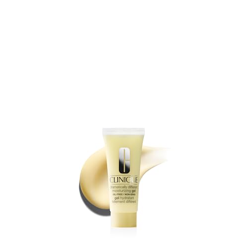 Clinique 3-Step Dramatically Different Moisturizing Gel | Oil-Free | Face Moisturizer for Combination Oily to Oily Skin Types, Mini Travel Size, 0.5 Fl Oz