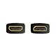 LogiLink AH0006 HDMI High Speed Adapter, flache Ausführung und mit vergoldeten Kontakten, Ideal für Full HD, Buchse auf Buchse schwarz