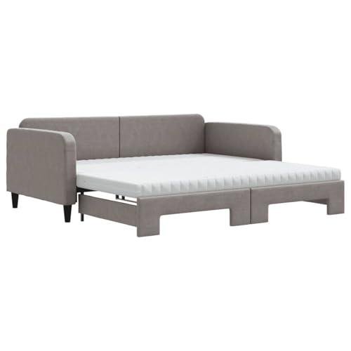 Le dimensioni sono 223 x 110 x 75 cm (L x L x A) non esteso e 223 x 212,5 x 75 cm esteso, con materassi da 100 x 200 x 10 cm ciascuno