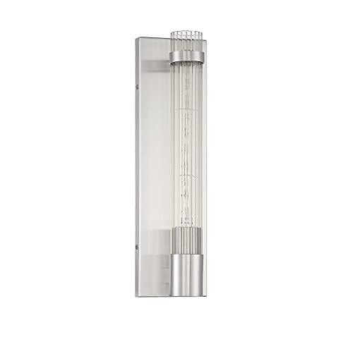 Image of Savoy House 9-996-1-SN Willmar Wall Sconce in Satin Nickel (5 inch W x 16 inch H)