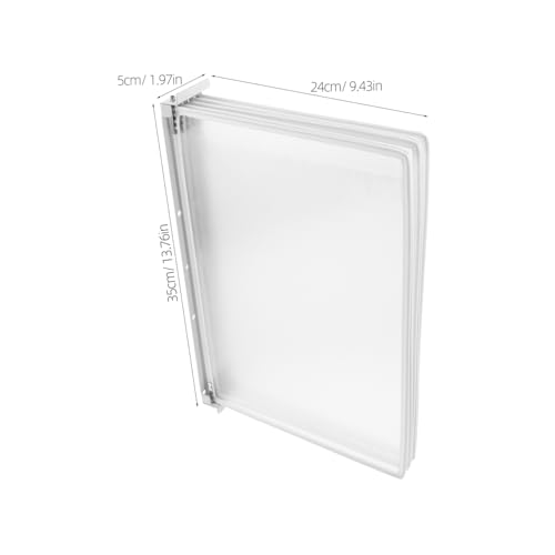 Alipis Wall Mounted File Holder Page Document Organizer for Efficient Storage and Easy Access Space Saving Wall Hanging Folder for Office Home and Exhibitions