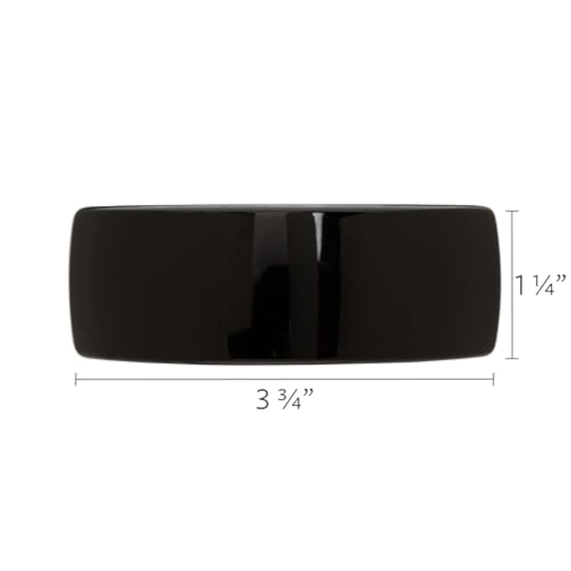 Rectangle Volume Barrette, Black Hair Accessory