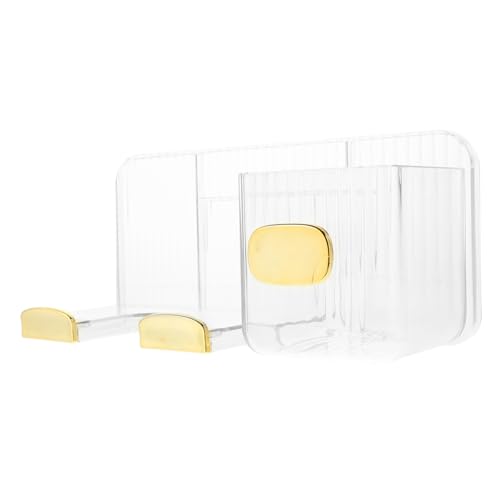 OATIPHO Wall Mounted Hair Dryer Holder Reusable Bathroom Accessory for Blow Dryer Storage No Tools Required Transparent Design Keeps Vanity Organized and Tidy