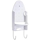 Oranlife Ironing Board Hanger Wall Mount Iron Hanger Ironing Board Rack Electric Iron Holder Household Bathroom Shelf - for Max 5 inch Width