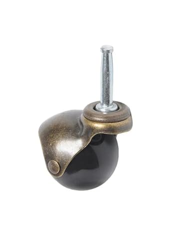 Roue de terre de 2 pouces avec tige d'insertion M8x38mm pour meuble