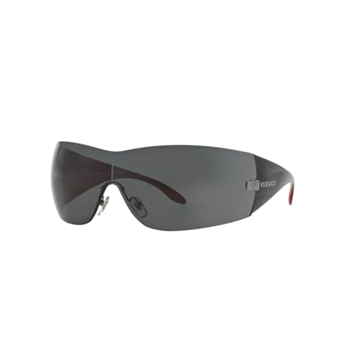 Versace VE2054 Gunmetal Shield Sunglasses