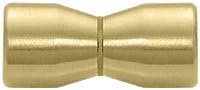 CRL Satin Brass Back-to-Back Bow-Tie Style Knob