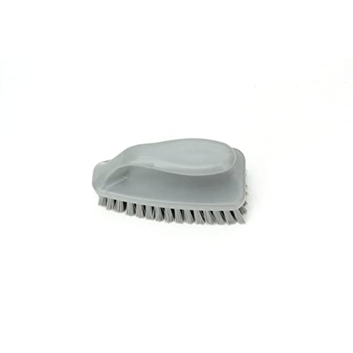 Image of SPARTA Scrub Brush with Iron Shaped Handle and Stiff Bristles, Heavy Duty Scrubber Brush for Kitchen, Bathroom, Shower, Tile, Sink, Carpet and Bakepans, Polypropylene, 6 Inches, Gray, (Pack of 6)