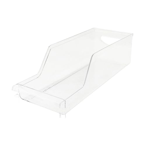 LABRIMP Beverage Storage Racks Clear Refrigerator Organizer for Dispensing Stackable Design for Pantry Kitchen Food-grade Material Holds Cans Versatile Storage for Drinks Eggs