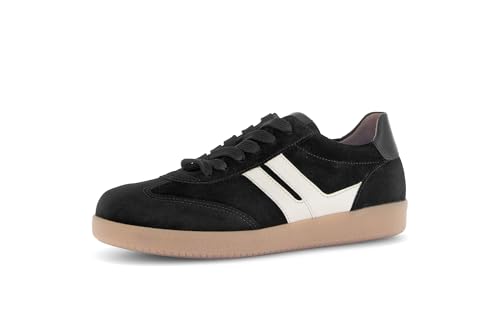 Gabor Damen 73.300.17 Sneaker, Schwarz/Weiß, 7.5