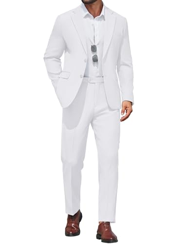 Avvisi: lavare a mano o a secco. La confezione include 1 giacca blazer, 1 paio di pantaloni. Si prega di leggere la tabella delle taglie e di ottenere le misure prima di acquistare i nostri abiti da uomo