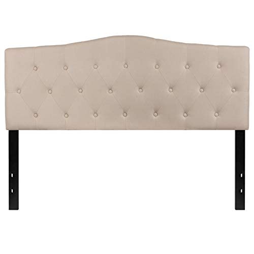 Flash Furniture Upholstered Headboard, Queen, Beige
