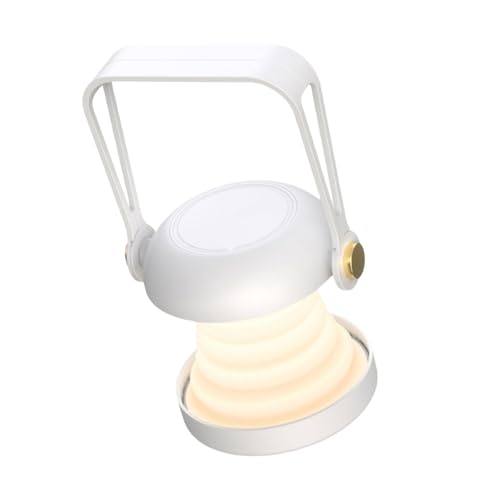 ポータブル折りたたみ USB 充電式化粧ミラーナイトライト寝室のデスクトップや旅行用シリコーン LED ナイトランプポータブルライト付き