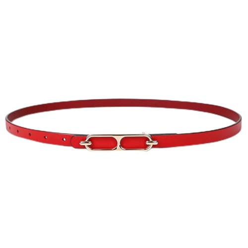 FGHOMEYWXC 1 cintura femminile retro decorativo piccola cintura-rosso_100cm