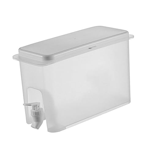 FUNOMOCYA Jarra De Agua Refrigerada De 3500ml Con Grifo Para Bebidas Frías Dispensador De Jugo Para Frutas y Té Ideal Para El Verano Uso En Nevera