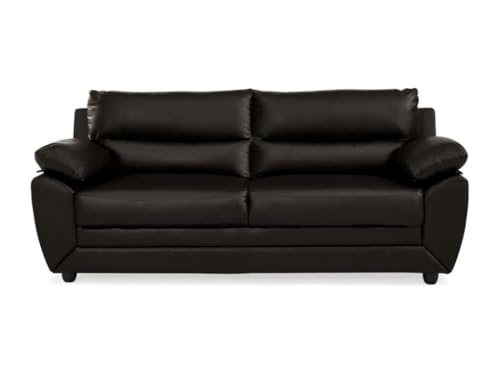 Vente-unique-Couchgarnitur 3+2 - Kunstleder - Braun - Manoa – Bild 4