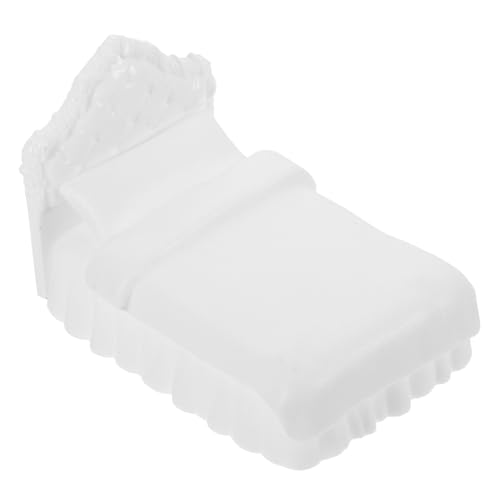 INOOMP Modell Bett Miniatur-puppenstubenbett Puppenhauszubehör Bett Mini-doppelbettmodell Mini- -kit Puppenhausbettwäsche Mini Möbelmodelle Puppenhaus Doppelbett Winziges Bett Plastik INOOMP Modell Bett Miniatur-puppenstubenbett Puppenhauszubehör Bett Mini-doppelbettmodell Mini- -kit Puppenhausbettwäsche Mini Möbelmodelle Puppenhaus Doppelbett Winziges Bett Plastik