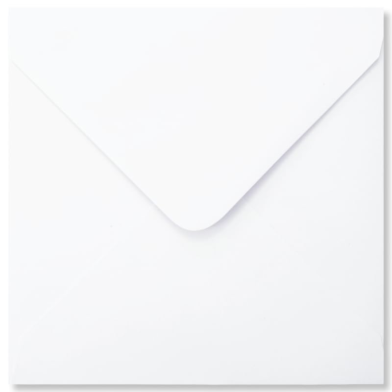 Cards & Crafts Square Envelopes - 13x13cm - 110g/sm (100, White)