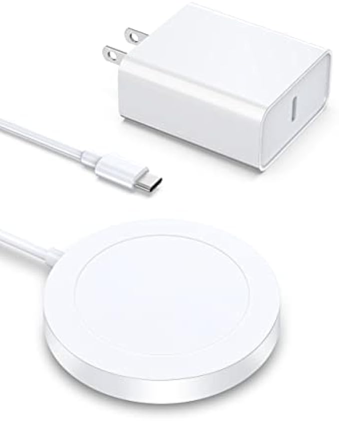 Magnetic Wireless Charger - Magnet Charging Pad Compatible with iPhone 14/14 pro/14 plus/14 pro max/ 13/13 pro/13 pro max/12 pro max - Mag-Safe Charger for AirPods 3/2/Pro with USB-C 20W PD Adapter