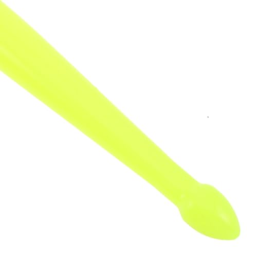 Baquetas de plástico Ciieeo con mangos antideslizantes color verde claro para práctica y performance, 1 par miniatura 3