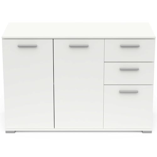 Enfilade Buffet Salon - 3 Portes & 2 Tiroirs - Fabriqué en France - Garantie 2 Ans