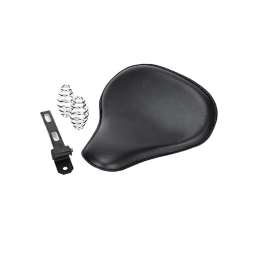Asiento individual para moto retro estilo Bobber con soporte de muelles de acero premium