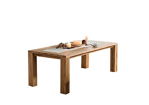 G+K Esstisch TI-0527 Wildeiche 200x75x100 cm Esszimmertisch Küchentisch...