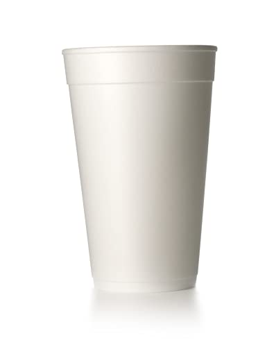 16oz White Foam Cups (100ct) - Image 2