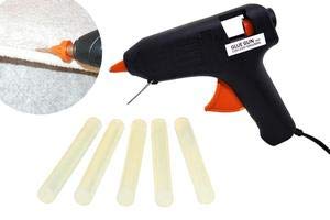 Deexu Collections Hot Melt Glue Gun Kit 40 Watt Black & Orange Color