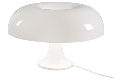KONTARBOOR Lampe de table LED, blanche, Lampe à poser Vintage, champignon
