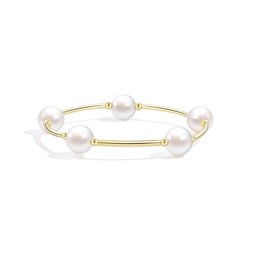 Elegance 11 designs Blessing Bracelet 10mm Crystal White Pearl Bracelet Dainty Gold Tube For Women Simple Bridal Gifts For Friends And Loved