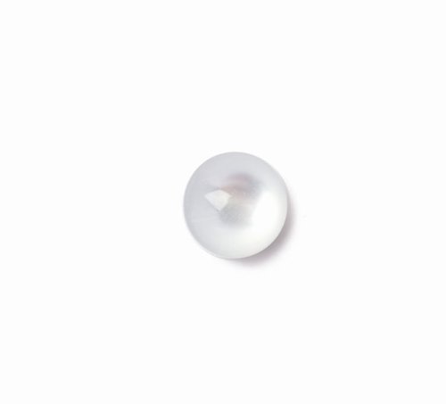 Crendon 2B/1239 | White Pearl Effect Polyester Button | 14mm | 40 Pack