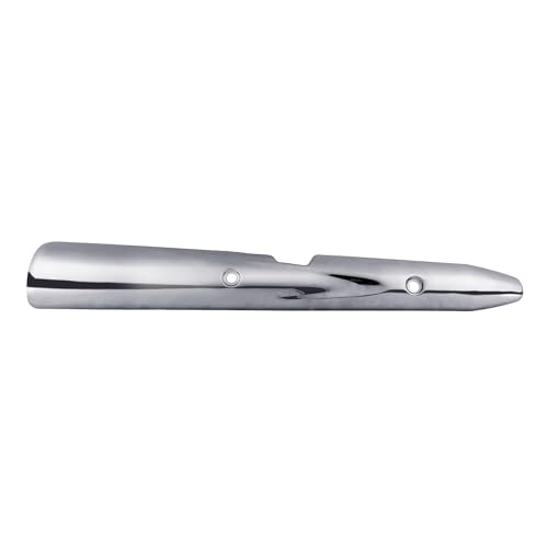 Image of Metal Silencer Guard /Silencer Cover for Hero Splendor Plus (Silver)