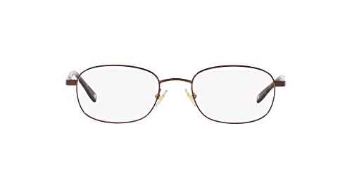 Image of Brooks Brothers Mens BB 363 Oval Prescription Eyewear Frames, Satin Dark Brown /Demo Lens, 50 mm