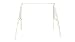 Flexible Flyer Lawn Swing Frame (Swing not Included), White