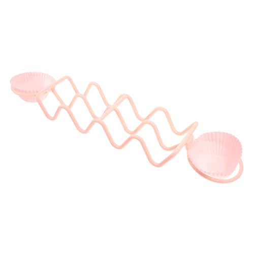 SOLUSTRE 4-Slot Plastic Pizza Rack Taco Holder for Family Mexican Food Tray Easy Cleaning Sturdy Construction Fiesta Decor