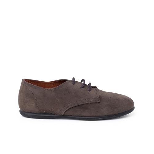 Chaussures de cérémonie blucher garçon Pisamonas en daim bleu