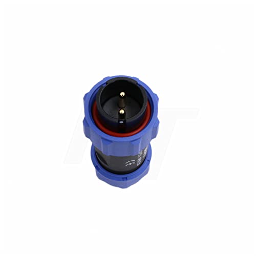 Conector circular de aviación 2 pines macho 12V 30A IP68 miniatura 2