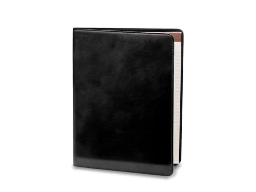 Bosca Old Leather All Leather Pad Cover Portfolio - Black 942-59