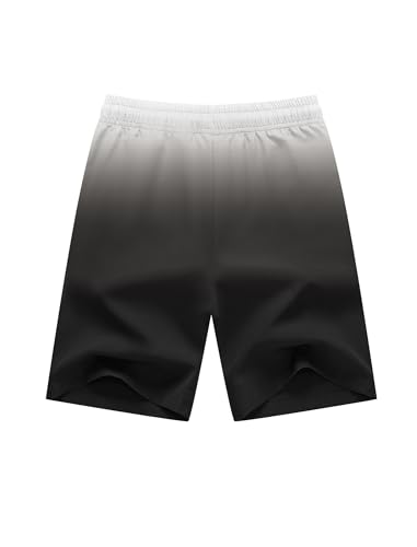 Boys 3 Pack Athletic Lightweight Shorts Quick Dry Zipper Pockets Shorts3