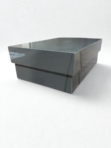 Caixa Multiuso 100% MDF com Tampa, Preta, 30cm x 20cm x 12cm