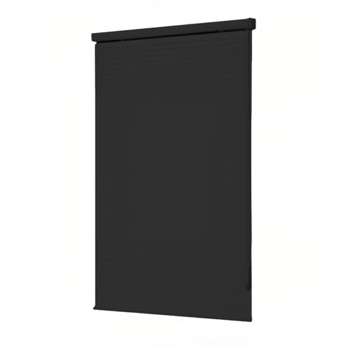 GZDXBF 60 80 100 120 140 160 180 200 Cm Persianas Opacas Estores Venecianas Horizontales Pantallas De Cámper Protección Solar para Casa, Oficina(Black)