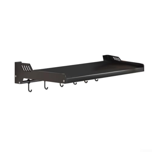Estante para horno microondas montado en la pared con soporte para ollas eléctricas de acero inoxidable, almacenamiento optimizador de espacio para cocina y otras áreas