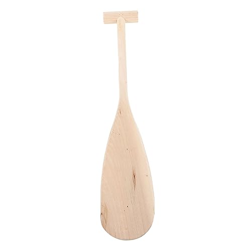 GOOHOCHY Wooden Paddle 23.5 Boys and Girls Canoe Raft Lightweight Wooden Paddle for Leisure River Boating